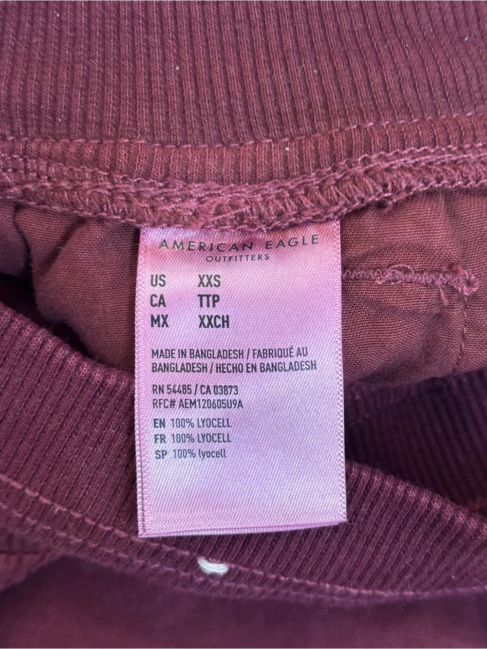 AMERICAN EAGLE Maroon Lounge Shorts Size XXS